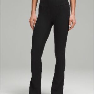 Lululemon Black Flared Leggings Short